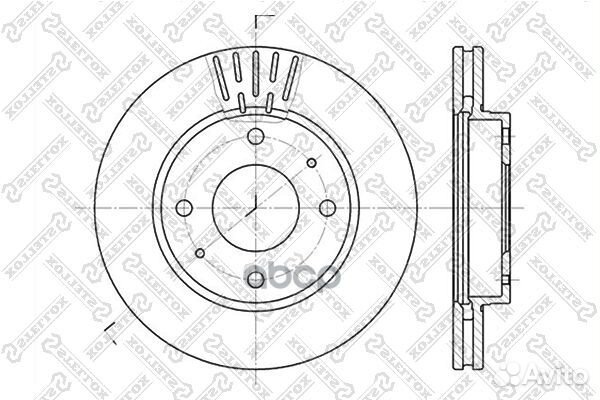 6020-3411V-SX диск тормозной передний Hyundai