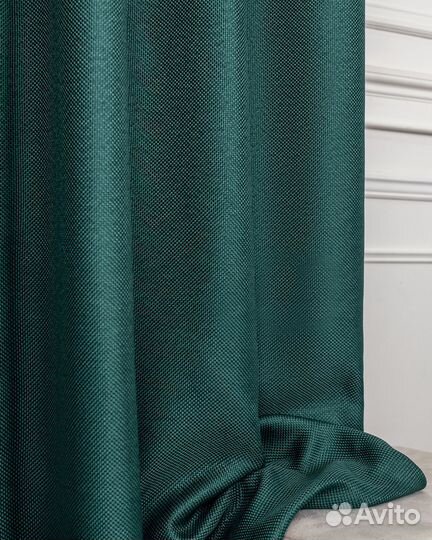 Шторы рогожка Орфей Виридиан