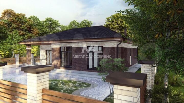 Коттедж 144 м² на участке 10 сот.