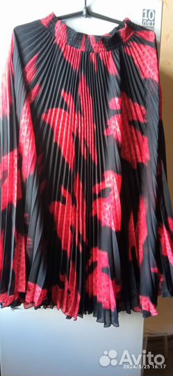 Юбка плиссерованная длинная 48 50 размера