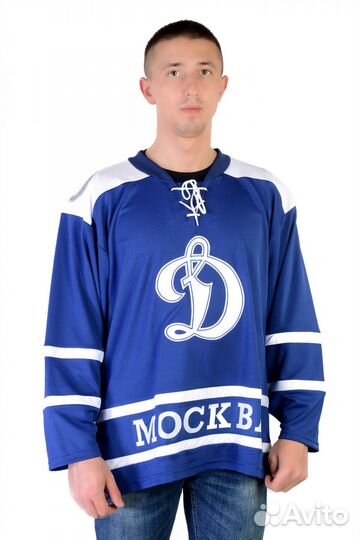 Свитер хоккейный Динамо Москва с вышивкой