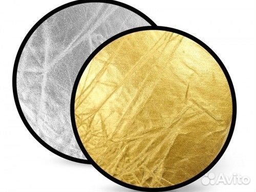 Отражатель круглый золото серебро 60см