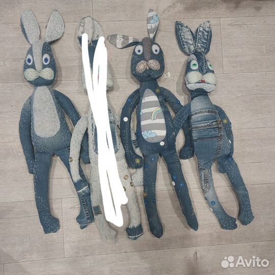 Мягкая игрушка заяц ручной работы