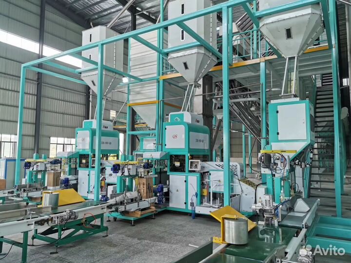 Автомат упаковка в мешки 25-50 кг без человека