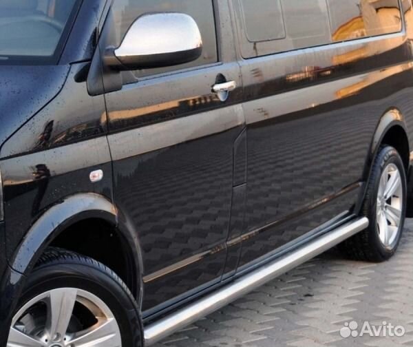 Защита порогов Transporter Т5 длинная база