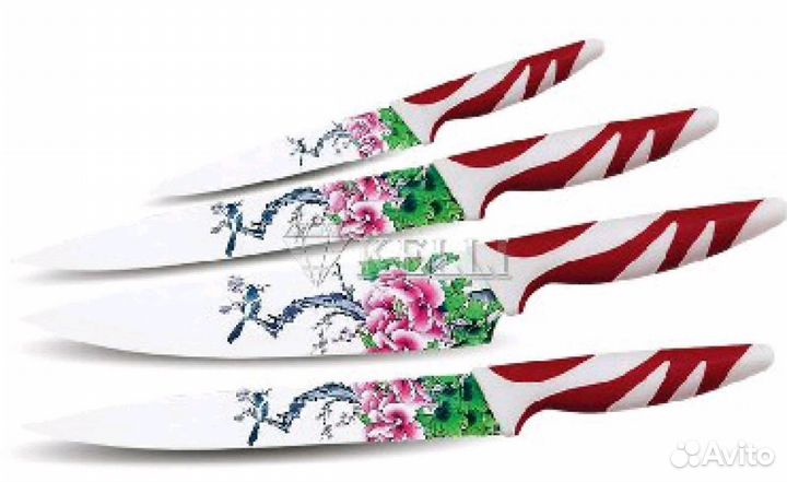 Красивый набор ножей из 6шт с подставкой. Новые