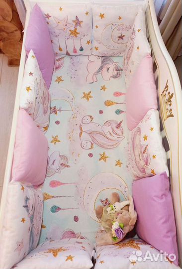 Бортики в детскую кроватку новые