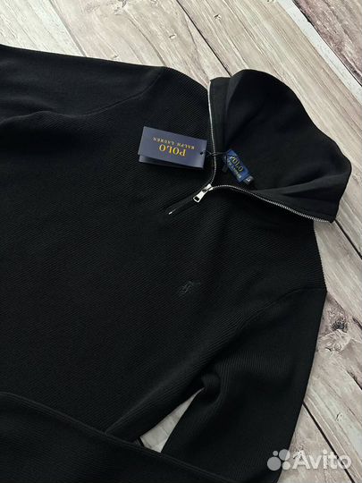 Свитер полузамок Polo Ralph Lauren черный мужской