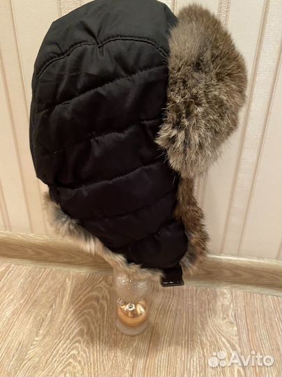 Детская шапка с кроликом