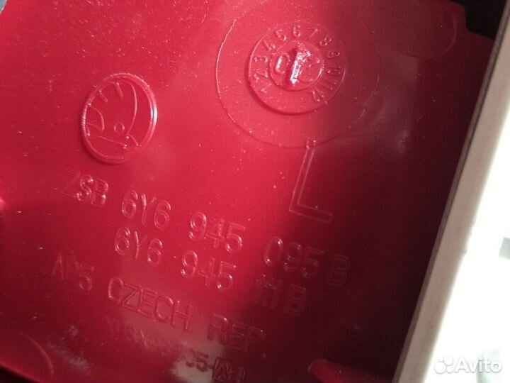 Задний левый фонарь Шкода Фабия 03 г