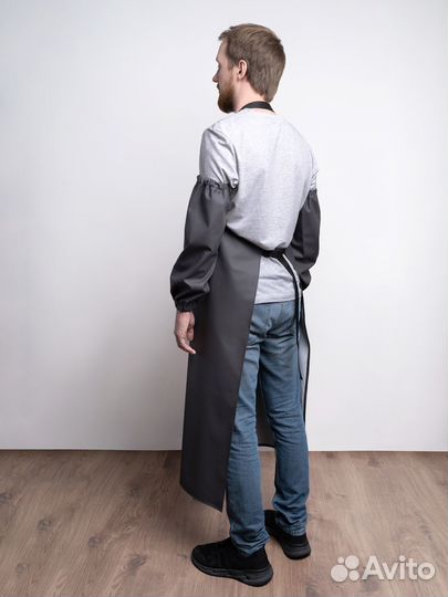 Фартук с нарукавникам прорезиненный не промокаемый