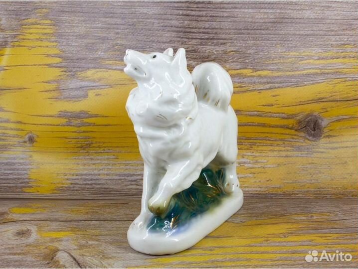 Статуэтка Лайка Старая Гжель, СССР (Б/У)