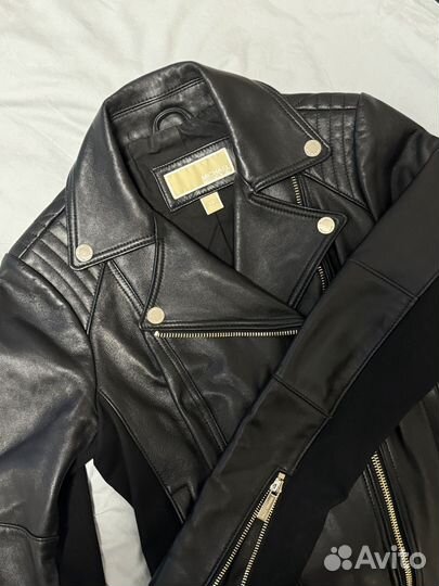 Кожаная куртка XS (40-42)
