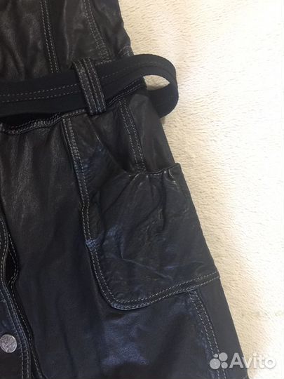 Платье кожа