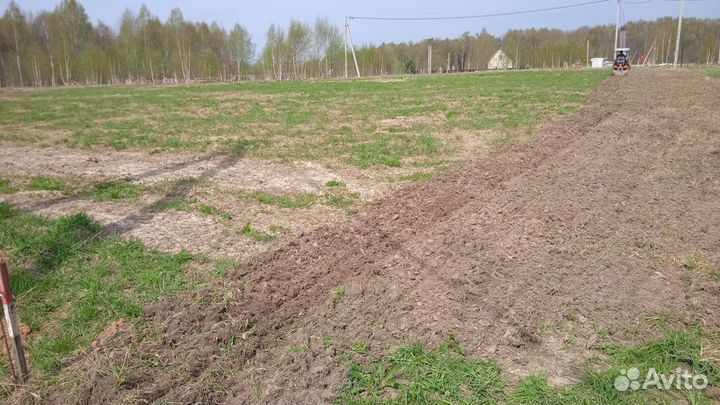 Вспашка фрезеровка земли