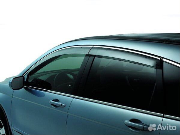 Дефлекторы дверей с хром молдингом