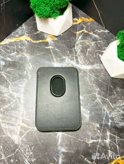 Картхолдер для iPhone нат.кож./Визитница/ черный