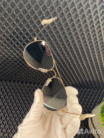 Солнцезащитные очки Ray Ban Aviator 3026 стекло