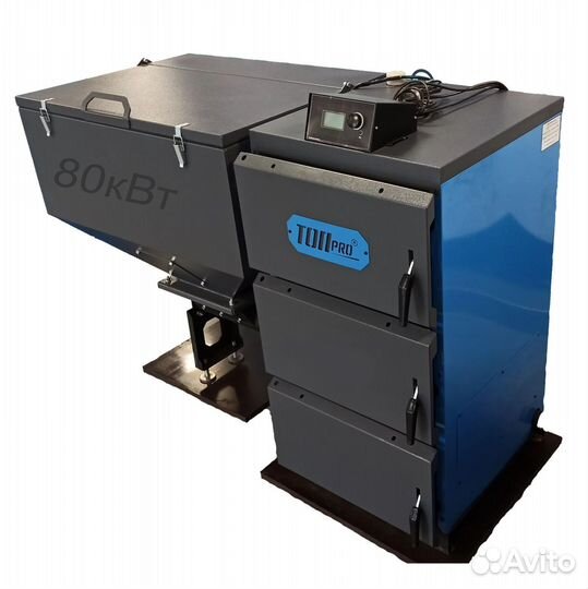Котел твердотопливный автоматический топpro 80