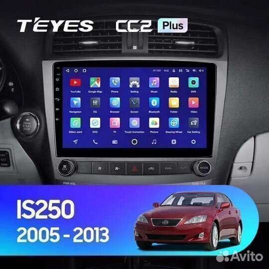 Teyes магнитола lexus is250 2005-2013