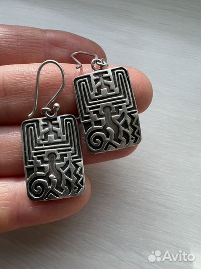 Серьги серебро 925