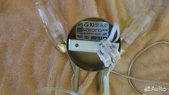 Люстра и бра в комплекте с лампами