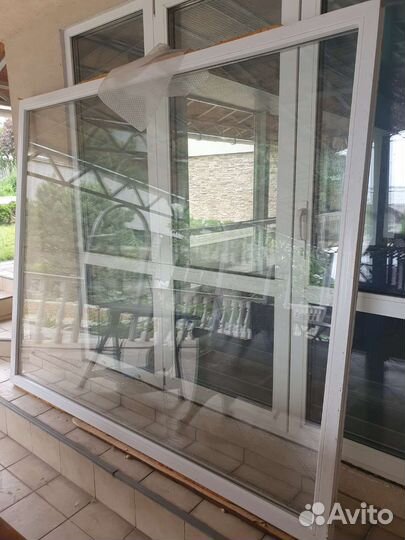 Окна пластиковые бу глухие