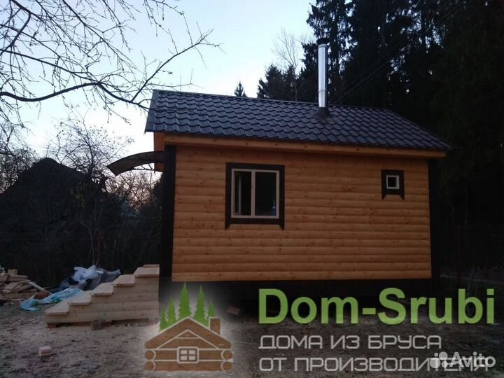Заволжск. Хорошая надёжная Баня из бруса Б-2 (4х4)