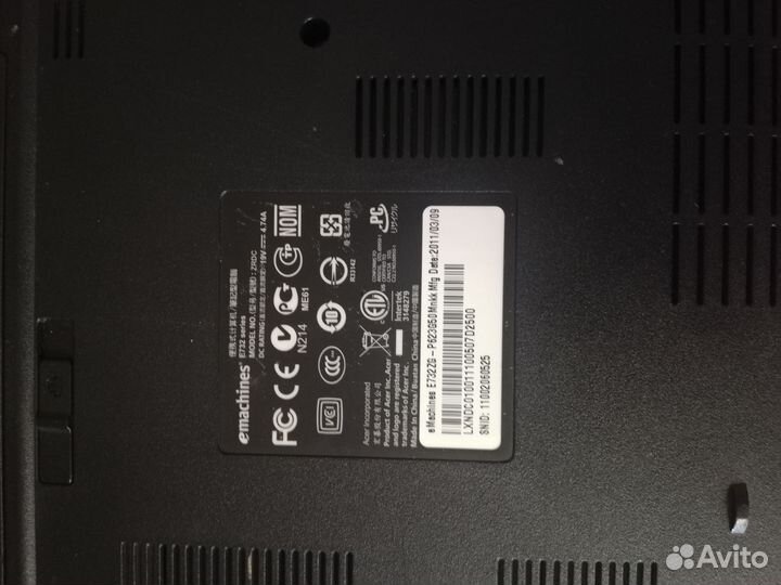 Ноутбук Emachines e732zg