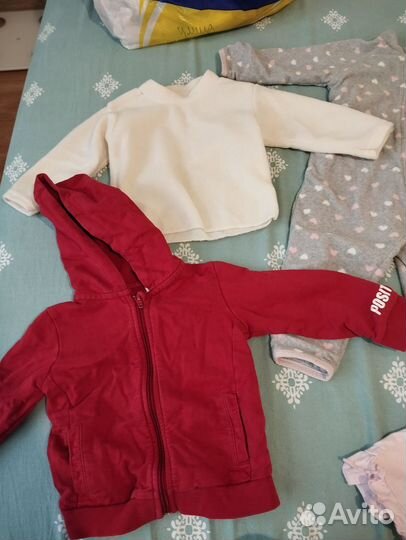 3 пакета вещей на девочку 80-86-92