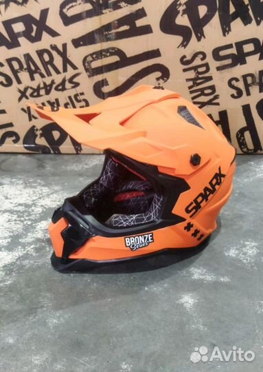 Кроссовый шлем для мотокросса и эндуро sparx Rapto