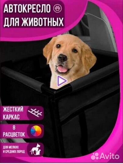 Автокресло для собак с жёстким каркасом