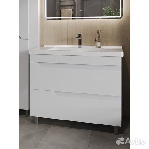 Тумба напольная с умыв. Milano 100 Orange topline