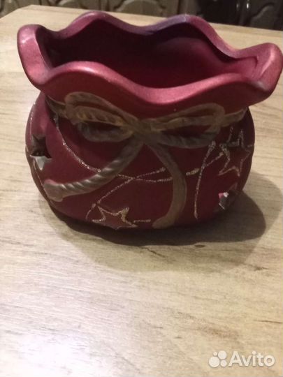 Новогодний подсвечник Мешочек ретро