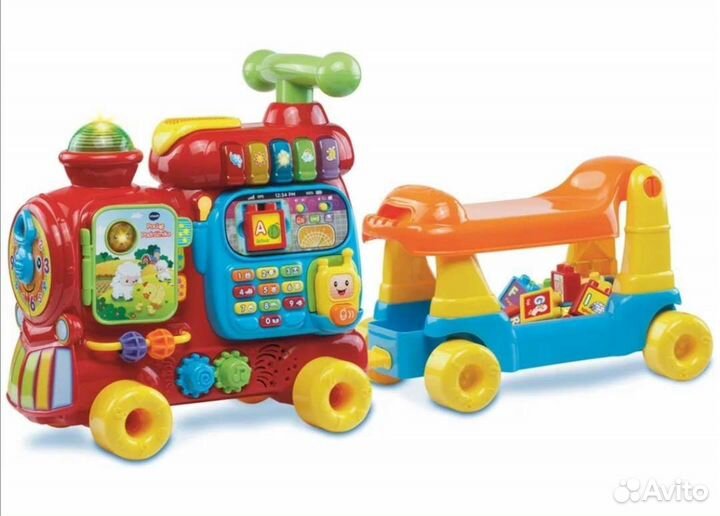 Развивающий паровоз - каталка - толокар Vtech