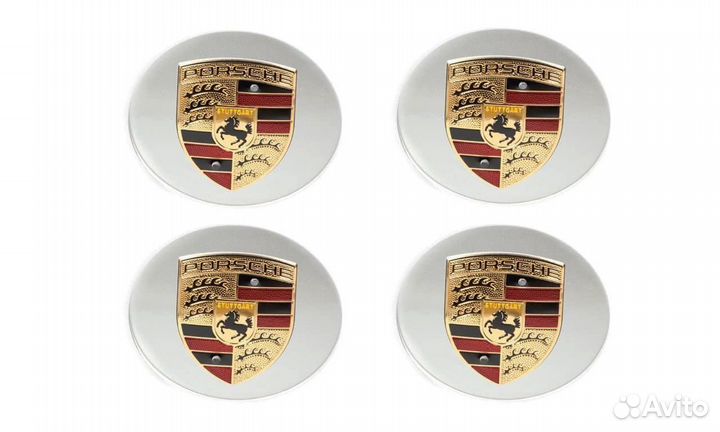 Комплект: колпак на диск Porsche 77 мм 4 шт