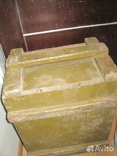 Большой деревянный военный советский ящик СССР