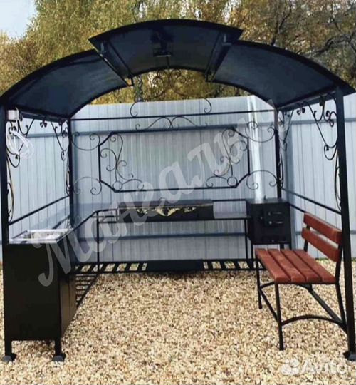 Мангал с крышей