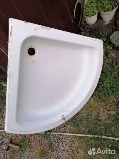 Ванна поддон для душа акриловый угловой бу