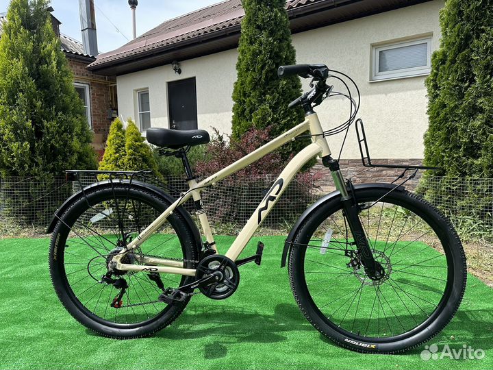 Новый велосипед алюминиевый с багажником (27.5)