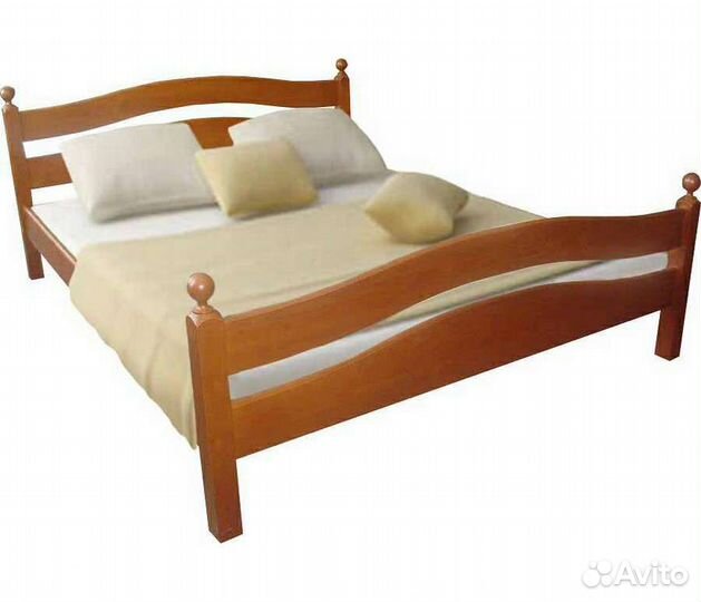 Кровать из массива дерева Амелия