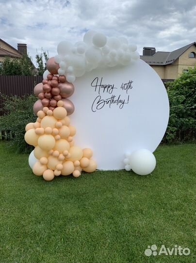 Фотозона из шаров декор на свадьбу, день рождение