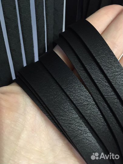 Пояс с бахромой, кожаный