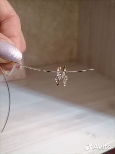 Серьги золото