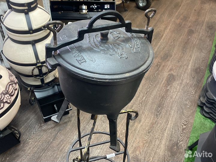 Польский чугунный казан 10 л