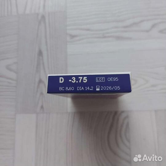 Линзы контактные -3.75
