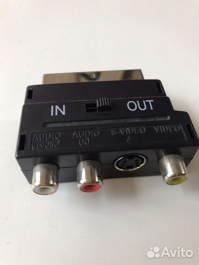 Переходник scart * 3хrca, S-video