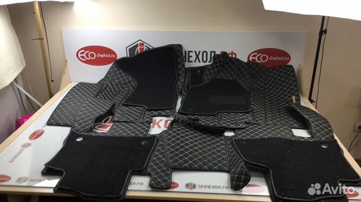 3D Коврики Mercedes из Экокожи