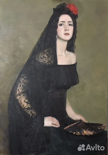 Портрет, картина, копия на заказ по фото. Художник