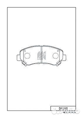 Колодки дисковые передние nissan qashqai/x-trail a